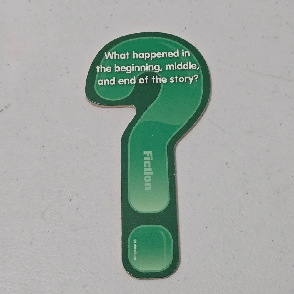 Lakeshore Pick-A-Question Fiction Comprehension Tub PP887 35 Wooden Sticks